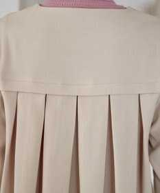 Tiaclasse ノーカラー後ろタックフレアコート