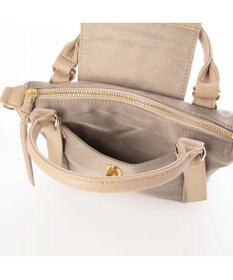 UNBILLION ペルケ perche / ナイロン×牛革かぶせジェムストーン2wayショルダーバッグ