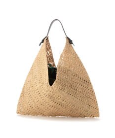 UNBILLION perche マダガスカルラフィア×姫路レザーホーボーバッグ