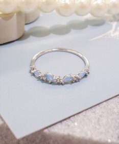 Tiaclasse カラーアーモンドストーンリング