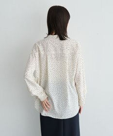 YECCA VECCA 2way裾アレンジパール釦ブラウス