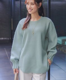 Tiaclasse 袖タックニットプルオーバー