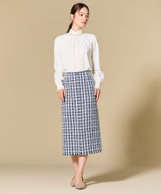 BEIGE， BERYL / ファンシーツイード Iラインスカート