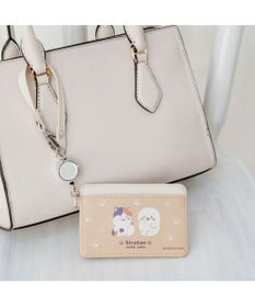 Mother garden しろたん リール付きパスケース 《with cats》 単品