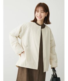 Green Parks ライト中わたノーカラーブルゾン