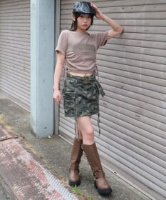 WEGO スプレーロゴドロストちびT