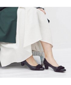 Riz raffinee <Riz raffinee>ドレープデザインモチーフパンプス