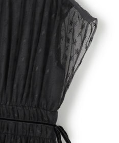 23区 【APPLAUDIR】シャーリングカットチュール ドレス