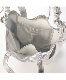 UNBILLION カシュカシュ cachecache / メタリックシャーリングポケッタブルトート