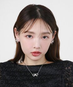 TOCCA GLITTER RIBBIN NECKLACE ネックレス シルバー×パール系