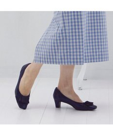Riz raffinee <Riz raffinee>ドレープデザインモチーフパンプス