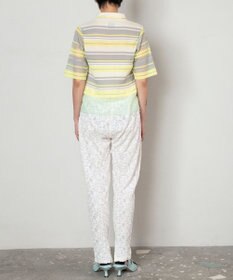 TRICOTE シースルーボーダートップス