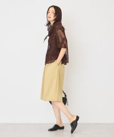 AMERICAN HOLIC 【2点セット】メッシュレース半袖シャツ+スカーフ