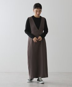 AMERICAN HOLIC イージーケアＶネックワンピース