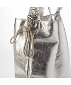 UNBILLION カシュカシュ cachecache / メタリックシャーリングポケッタブルトート