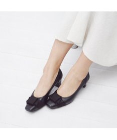 Riz raffinee <Riz raffinee>ドレープデザインモチーフパンプス