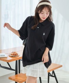 WEGO 【ユニセックス着用ITEM/MLサイズ展開】別注USPOLO　ヘビーウェイトポロT