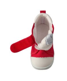 MIKI HOUSE HOT BISCUITS 【13-15cm】 ミニリボン付き キャンバスセカンドシューズ