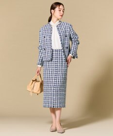 BEIGE， BERYL / ファンシーツイード Iラインスカート