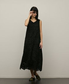 GRACE CONTINENTAL フラワーカットワークワンピース