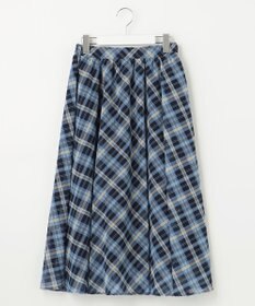 Feroux 楊柳チェックフレア スカート