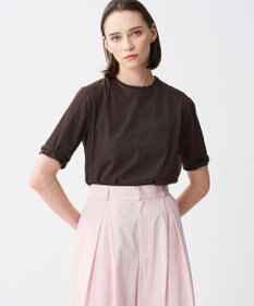 uncrave トリコットシフォン ハーフスリーブカットソー