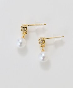 Phoebe <オンワード限定セット>2ラインエレガントパールネックレス×グリームスウィングピアス