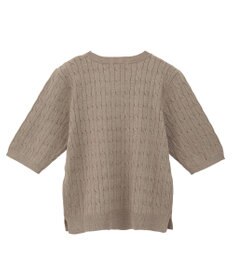 AMERICAN HOLIC ケーブル5分袖ニットプルオーバー