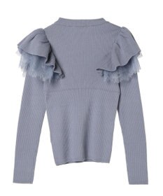 earth music&ecology ショルダーチュールレースプルオーバー