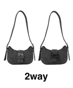 WEGO マルチWAYハーフムーンベルトバッグ