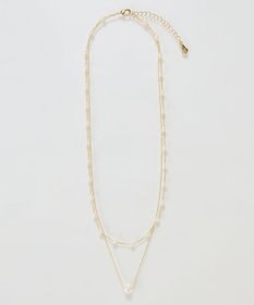 Phoebe <オンワード限定セット>2ラインエレガントパールネックレス×グリームスウィングピアス