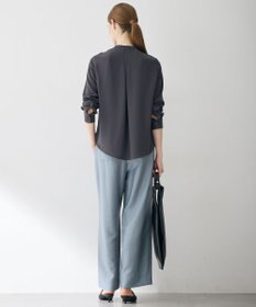 ICB 【6/12-6/28期間限定・受注生産】BackSatinAmunzen バンドカラーブラウス