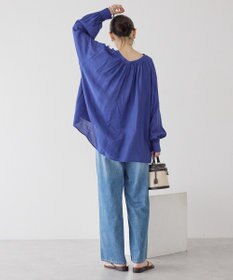 AMERICAN HOLIC スキッパーギャザーブラウス