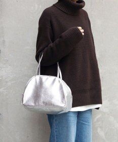 FOLNA RD ホイルレザーボストンバッグ Mサイズ