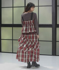 Green Parks ・ＳＵＧＡＲ　ＳＰＯＯＮ　チェックペプラムビスチェ