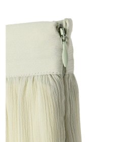 earth music&ecology シアー楊柳アシメティアードスカート