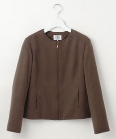 J.PRESS LADIES L 【洗える】シルセームスエード ブルゾン