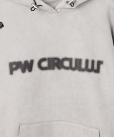 PW CIRCULUS 2025 NEW！【手洗い洗濯可】【MEN】キャットグラフィック スエードライク デタッチャブルフーディ ゴルフ
