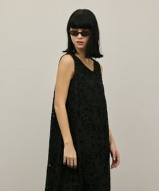 GRACE CONTINENTAL フラワーカットワークワンピース