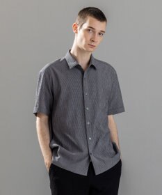 JOSEPH HOMME 新素材【通気性/ストレッチ】トリコサッカーストレッチ 　レギュラーカラー半袖シャツ