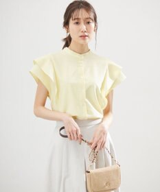 組曲 【前後着用可】ドライタッチダブルフレア ブラウス