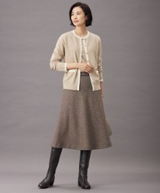 J.PRESS LADIES S T/W 千鳥 ツイード フレアー スカート