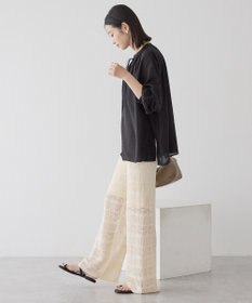 AMERICAN HOLIC スキッパーギャザーブラウス