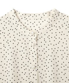 YECCA VECCA 2way裾アレンジパール釦ブラウス