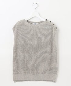 J.PRESS LADIES L 【洗える】 リネンコットン ニットベスト