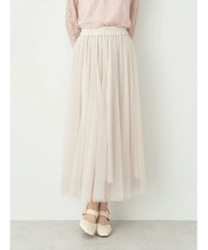 earth music&ecology チュールフレアスカート