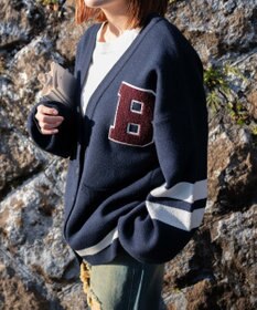 WEGO レタードカーディガン