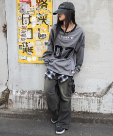 WEGO 【ユニセックス着用ITEM】ナンバリングホッケーT（LS）