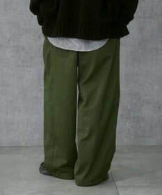 WEGO 【ウエストゴム/ユニセックス着用ITEM】サイドスリットコンバットパンツ