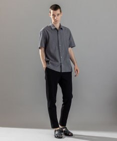 JOSEPH HOMME 新素材【通気性/ストレッチ】トリコサッカーストレッチ 　レギュラーカラー半袖シャツ